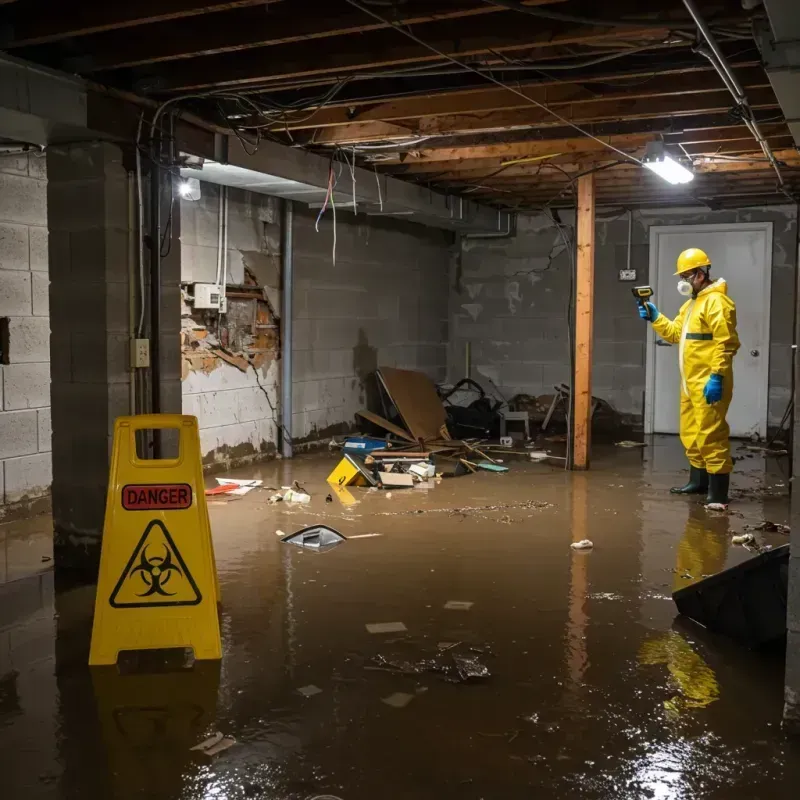 Flooded Basement Electrical Hazard in Scenic, AZ Property